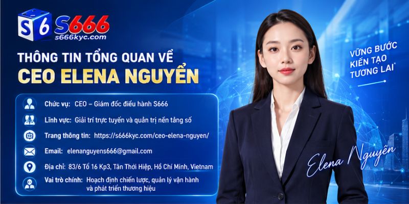 Thông tin về CEO Elena Nguyễn